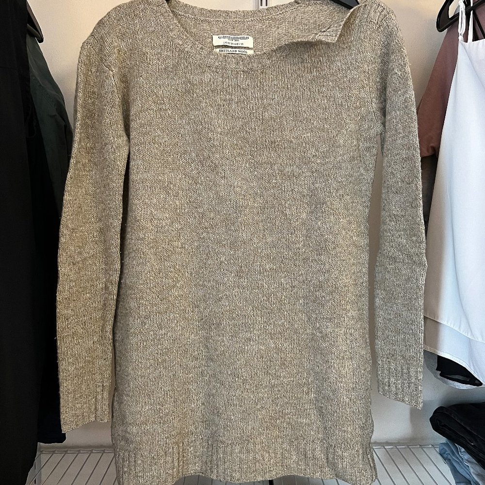 ALLSAINTS Shetland Wool Tunic Sweater